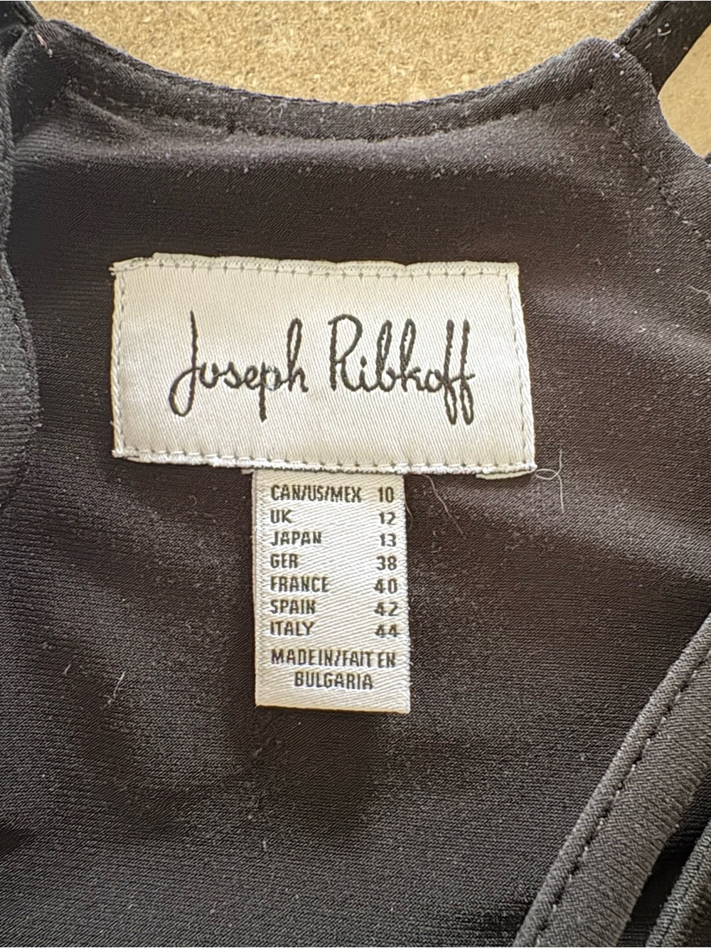 Joseph Ribkoff Black Strappy High-Neck Tank - Picture 3 of 3